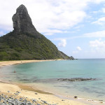 Praia da Conceição (Italcable) e o Morro do Pico, Fernando de Noronha, Brasil. Author and Copyright Marco Ramerini