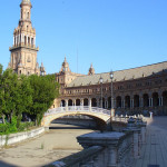Plaza de España, Sevilha, Andaluzia, Espanha. Author and Copyright Liliana Ramerini...
