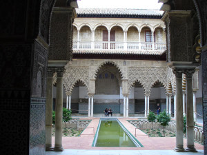 Reales Alcázares, Sevilha, Andaluzia, Espanha. Author and Copyright Liliana Ramerini