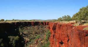 Karijini NP, Austrália Ocidental, Austrália. Author Bäras. Licensed under the Creative Commons Attribution-Share Alike