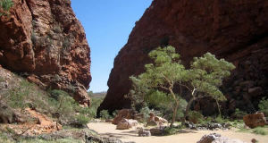 Simpsons Gap, Northern Territory, Australia. Author Prince Roy. Licensed under the Creative Commons Attribution-Share Alike