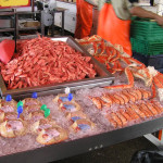 Mercado de Peixe (Fisketorget) de Bergen, Noruega. Autor e Copyright Marco Ramerini,