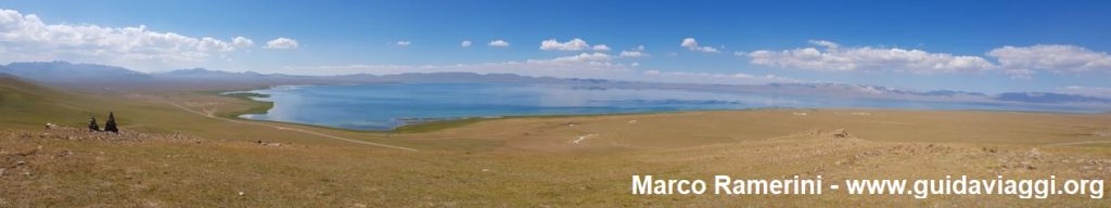 O lago Song Kol, Quirguistão. Autor e Copyright Marco Ramerini